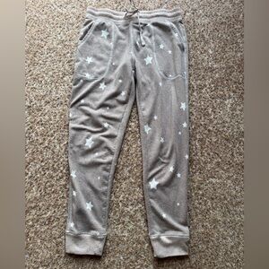 Live Love Lounge star print cozy pajama pants small S